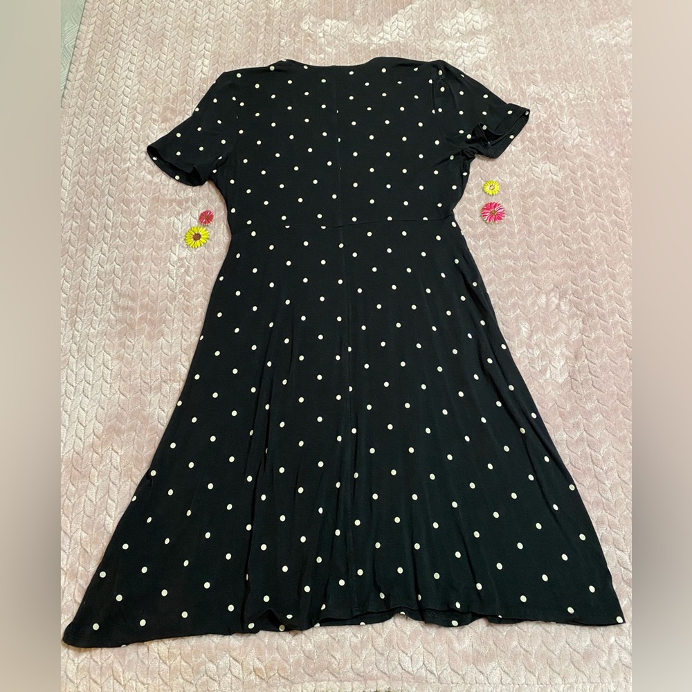 Black Polka Dot Dress Amazon Essentials Size L